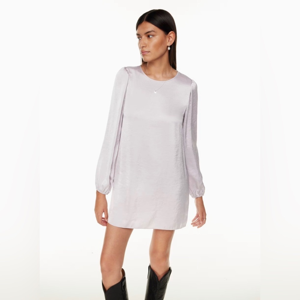 Aritzia Wilfred Marie Puff-sleeve mini dress size S - Picture 6 of 8